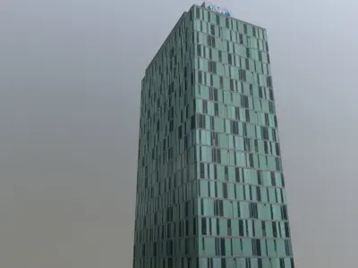 Amsterdam Building3 Low-poly 3D model