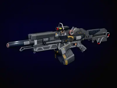 Sci Fi Assault Rifle 3D model