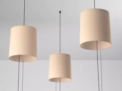 RK04016 floor lamp with stairs 3D model