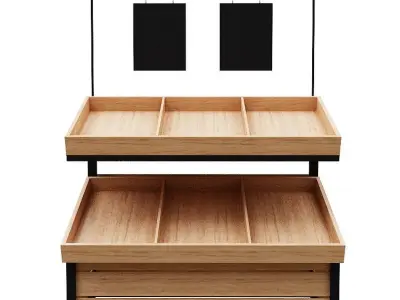 Stall models Low-poly 3D model