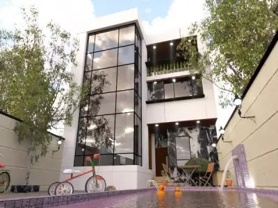 3D Model of a modern Villa collection with Unrivaled Detail 3D model