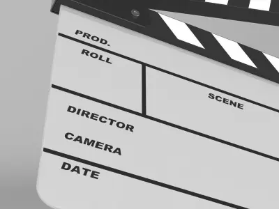 Clapperboard clapper board 3D model