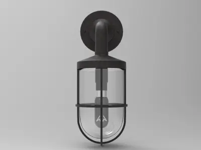 Ship Wall Light Low-poly 3D model