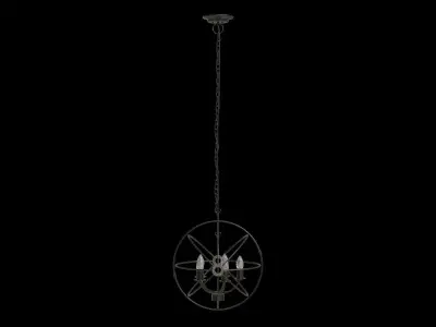 Columbus 46 5 Light Pendant 3D model