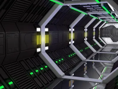 Sci Fi Corridor   3D model
