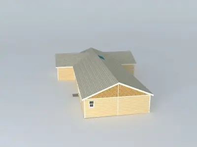 Basic modular house Free 3D model