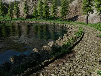 Park Pound Scene 3D model