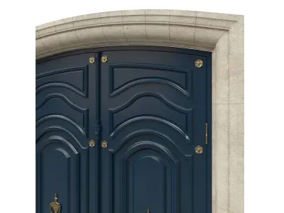 Entrance classic door 50 3D model