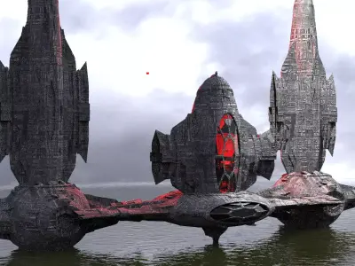 Ocean Drake interceptor Ocean Ship Base 3  3D model