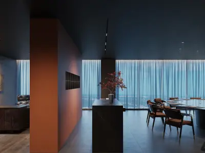 apartment interior scenes     3D model 28