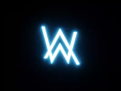 Alan Walker Logo Free 3D model