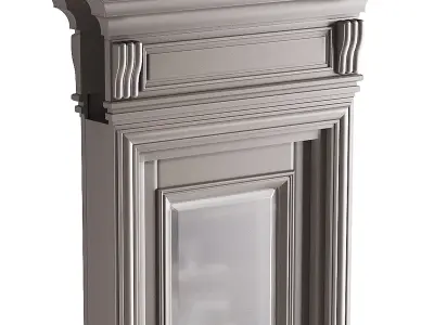Modern entrance door 31 3D model