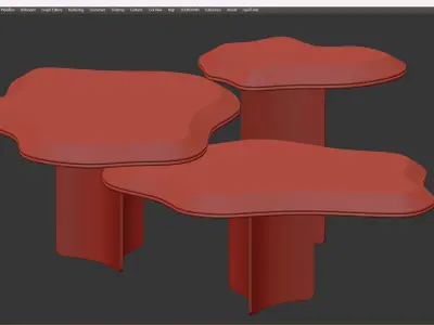 GEORGIA Low-poly 3D model