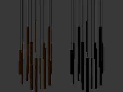 Eurofase Santana Led Round Chandelier Light 3D model