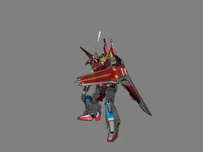 Attacker Gundam 22 3D model