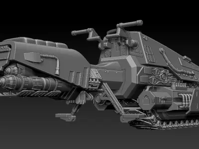 Tread Speeder One12 Scale 3D Print STL Files 3D print model