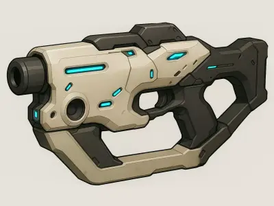 Quantum Talon Low-poly 3D model
