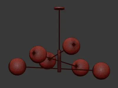 Courcelette Linear Pendant Lightology 3D model