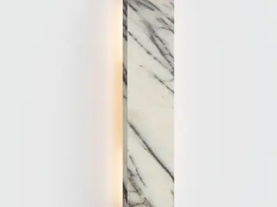 Canti - Calacatta Viola marble and aged brass  3D model