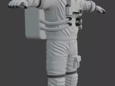 Astronaut Spacesuit 3D Model 3D model