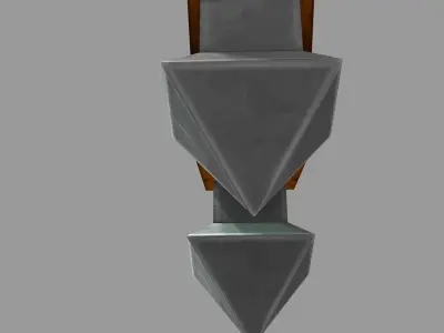 Sign Stylized  Low-poly 3D model