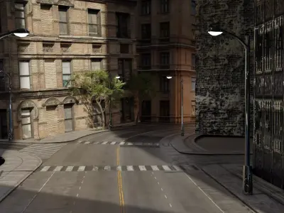 New City  Low-poly 3D model