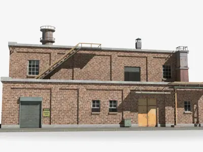 Factory xx15 Low-poly 3D model purchase