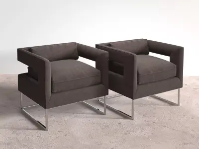Cut Out Chair 3D model