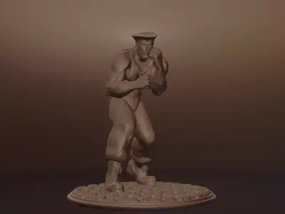 GUILE - STREET FIGHTER 3D print model