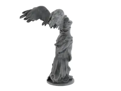 Winged Victory of Samothrace Low-poly 3D model