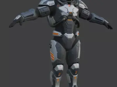 Astronaut Spacesuit 3D Model 3D model