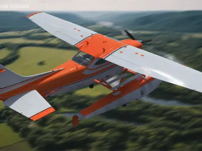  Splash Seaplane Floats Orange 