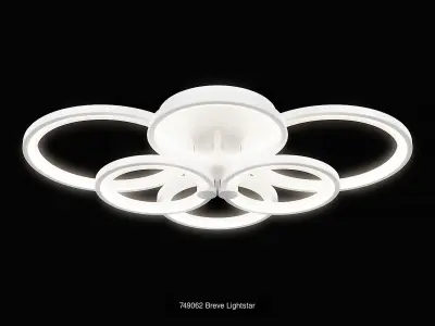 749 Breve Lightstar Collection of Modern LED Lamps White 3D Model Pack