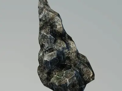 Stone rock Low-poly 3D model
