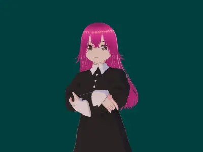 Anya Forger Young VRChat 3D model Low-poly 3D model