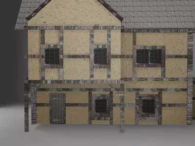 Fantasy Wooden House - Old Style 3D model