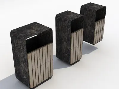 Street trash can - 4 3D model purchase