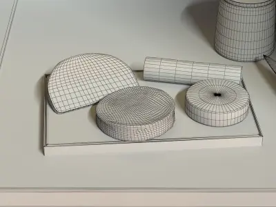 Cheese Board  Low-poly 3D model