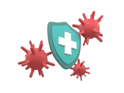 Immunity Icon v1 001 Low-poly 3D model