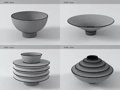 Vases  Bowls 3D model