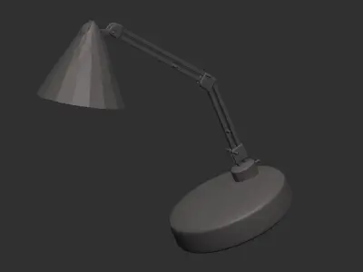 office desk light bulb 3D model