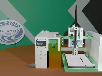 3 Axis Cartesian Robot Drive  3D Printable CNC Plotter 3D print model