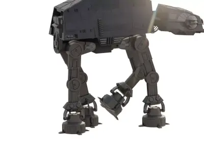 AT-AT with interior 3D model