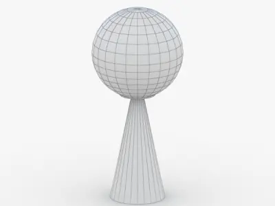 1390 - Table Lamp Low-poly 3D model