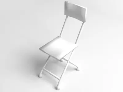 Square Folding Chair 3D model