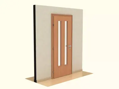 Wooden Door 3D model
