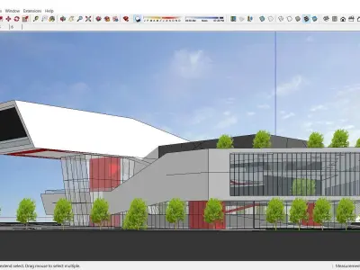 Sketchup Cultral Center G10 3D model