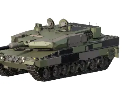 Leopard 2PL with interior 3D model