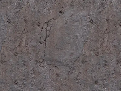 Damaged Concrete Floor PBR Texture