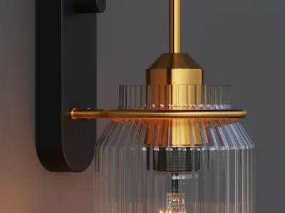 Funnel Wall Lamp 3D model